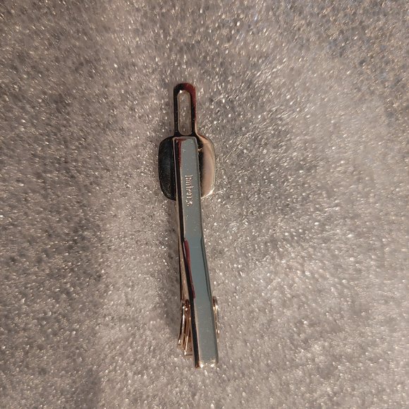 Burberry Tie Clip Gold Plated with Green Logo - Picture 10 of 16